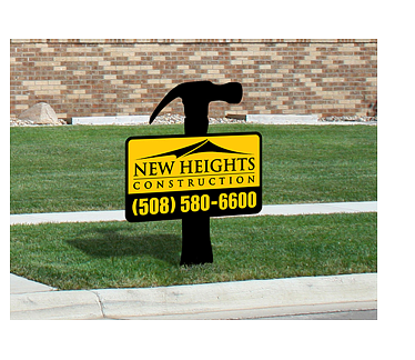 new heights lawn sign